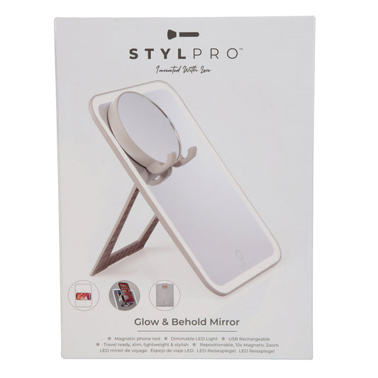 STYLPRO Glow & Behold™ Light-Up Travel Mirror