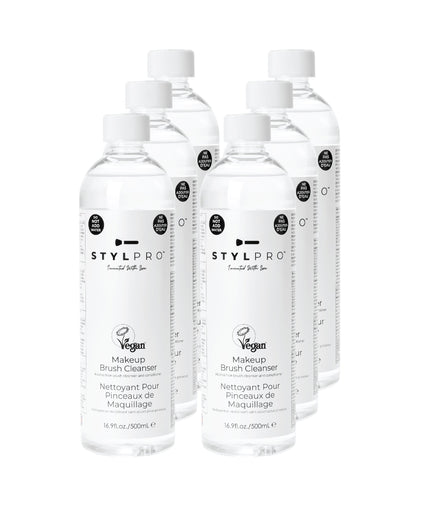 STYLPRO Vegan Makeup Brush Cleanser - 500ml 6 bottles